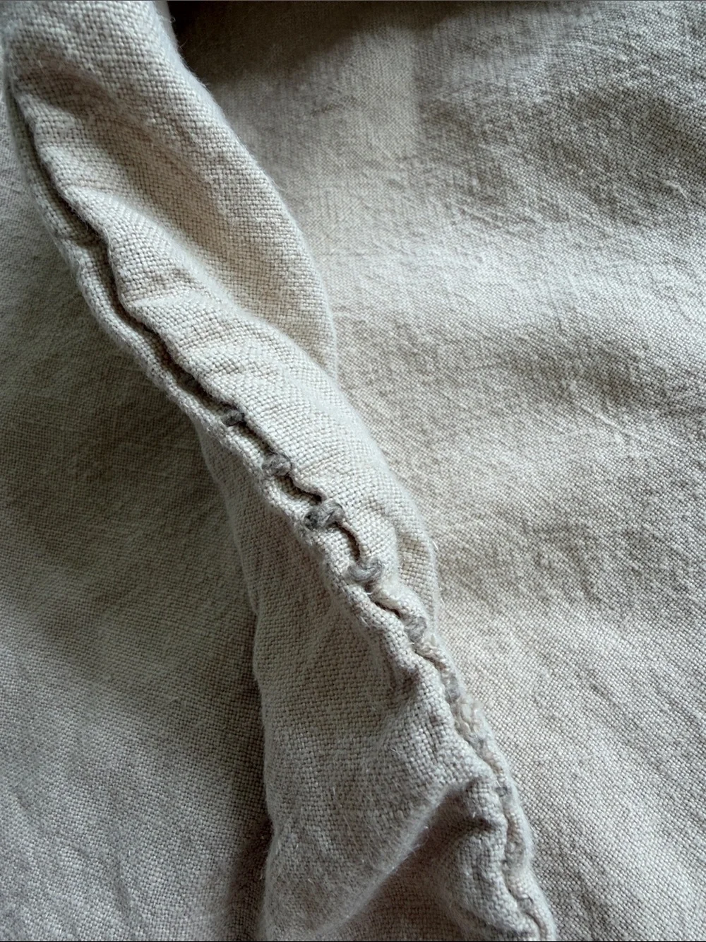 100% Linen Natural Beige 15”x35”Double Boudoir Pillow Cover - Neutral Bedding